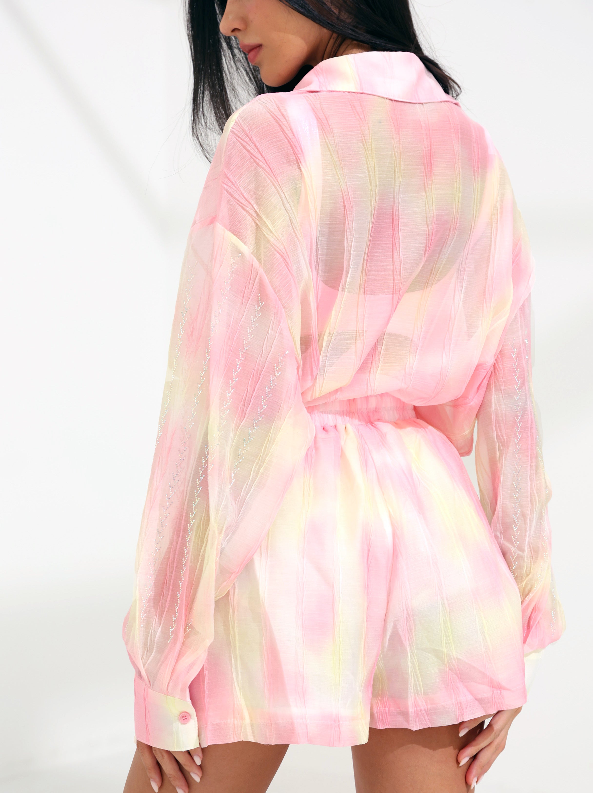 Sunset Chic Set - Oversized Shirt & Short