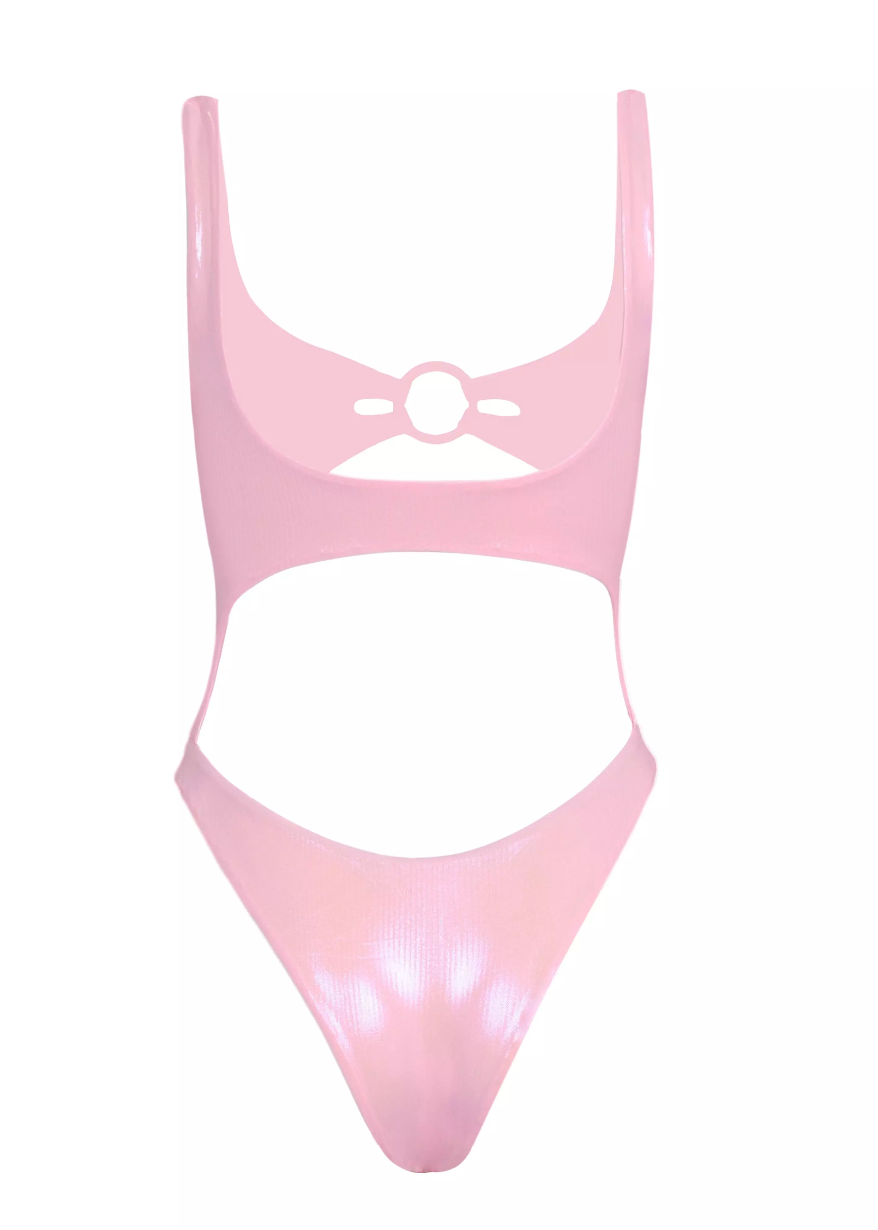 Pink Luster Cut-out One Piece Monokini