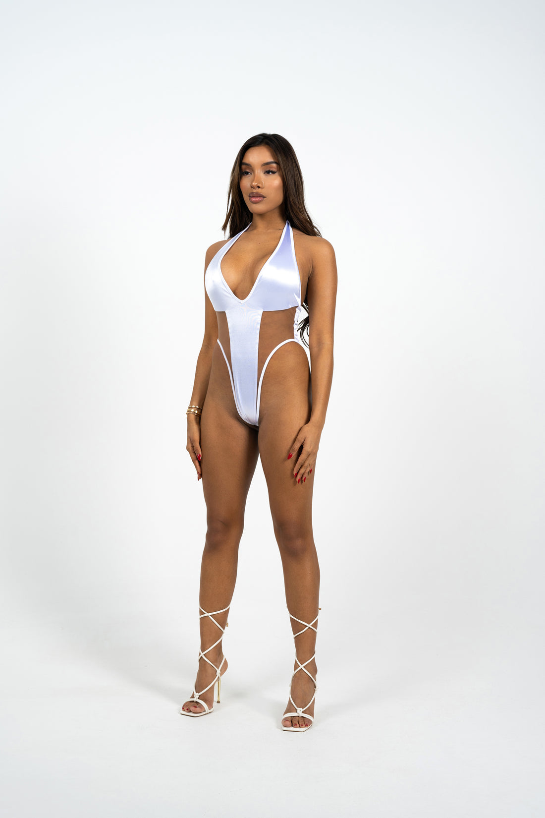 High Tide Monokini White