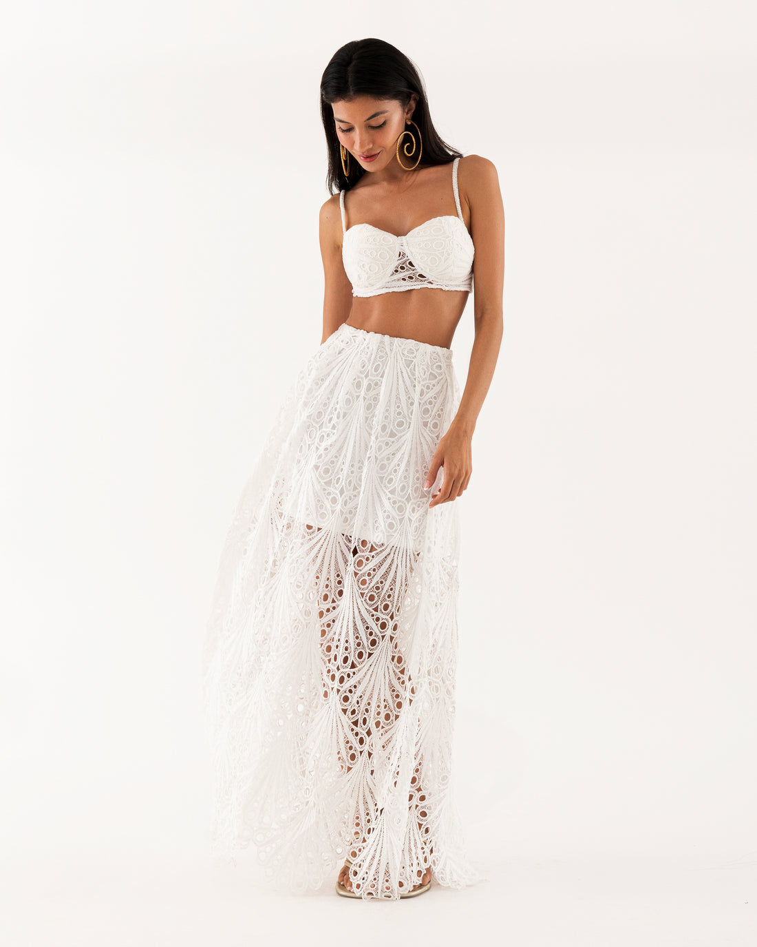 white skirt, lace skirt, maxi lace skirt,white summer skirt, white beach skirt,women&