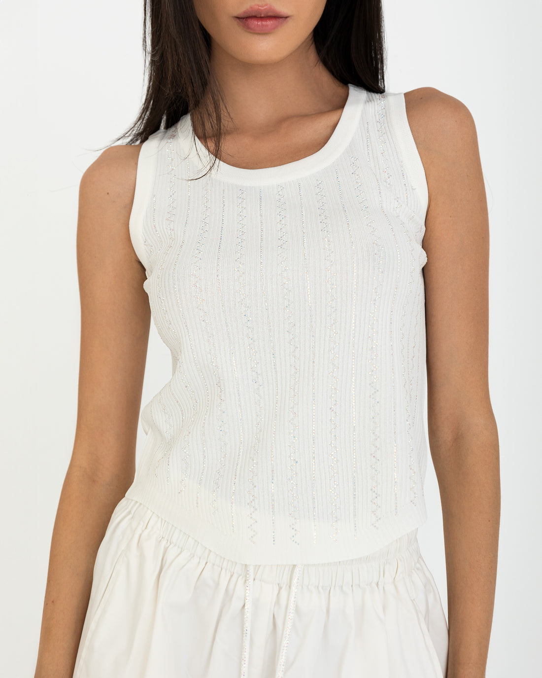 Milky Way Tank Top - White