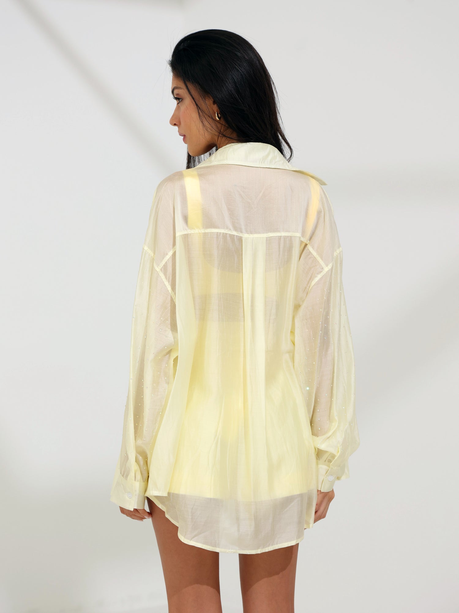 Golden Hour Oversized Shirt - Yellow